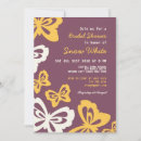 Search for purple butterfly bridal shower invitations Butterflies
