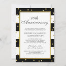 Search for 10th anniversary party invitations Black and white