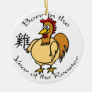 Search for chinese zodiac christmas tree decorations Rooster