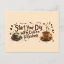 Search for hot drinks horizontal postcards Coffee