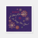 Search for happy new year paper napkins Colourful