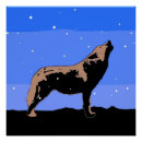 Search for blue wolf posters Snow