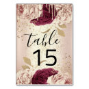 Search for 15 tables table cards Number