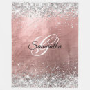 Search for silver glitter blankets Sparkly