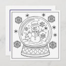 Search for snow globe cards Snowman