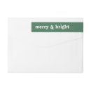 Search for merry and bright return address labels Minimalist