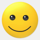Search for funny happy face stickers Yellow