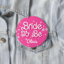 Search for fun wedding shower badges Pink