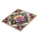 Search for pink rose tiles Decorative