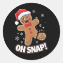 Search for funny gingerbread stickers Merry christmas