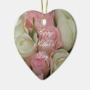 Search for white heart shaped ceramic christmas tree decorations flowers