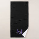 Search for purple bath towels Monogrammed