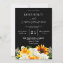Search for sunflower and roses wedding invitations Modern