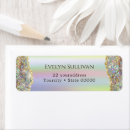 Search for gold glitter return address labels Foil