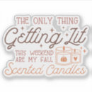Search for scented candle stickers Fall