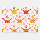 Search for vintage snowman wrapping paper Snowflake
