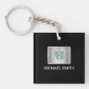 Search for black white silver key rings Typography