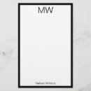 Search for black bordered stationery paper Minimalist