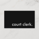 Search for clerk business cards Court