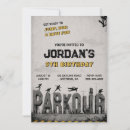 Search for parkour invitations For kids