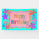 Search for happy birthday flowers banners Pink