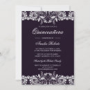 Search for vintage quinceanera invitations Purple