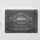 Search for flourish bridal shower invitations Chalkboard