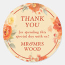 Search for autumn thank you wedding stickers Floral