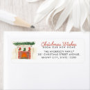Search for warm wishes return address labels Watercolor