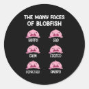 Search for bizarre round stickers Marine life