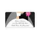Search for polka dot wedding return address labels Pink
