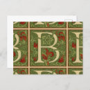 Search for initials b postcards William morris