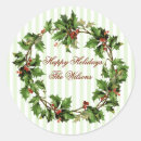 Search for vintage christmas envelope seals Holly