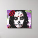 Search for sugar skull canvas prints Dead