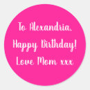 Search for pink birthday tag stickers Script