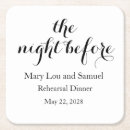 Search for night coasters Rehearsal dinner