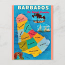 Search for barbados island postcards Map