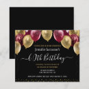 Search for maroon black birthday invitations Party