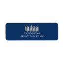 Search for happy chanukah return address labels Star of david