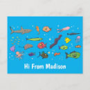 Search for fish pattern postcards Cute