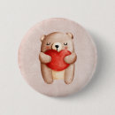 Search for cute teddy bear badges Watercolor