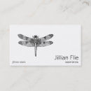 Search for dragonflies business cards Simple