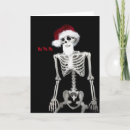 Search for scary skull cards Santa