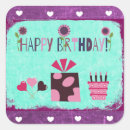 Search for purple cake stickers Happy