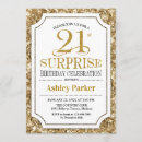Search for golden 21st birthday invitations Glitter