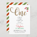 Search for christmas 1st birthday invitations Girls