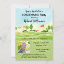 Search for golf 40th birthday invitations For him