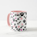 Search for valentines day cat mugs White