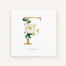 Search for flower monogram notebooks Botanical