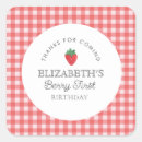Search for strawberry birthday stickers Plaid